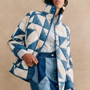 Sezane Leopald quilted jacket